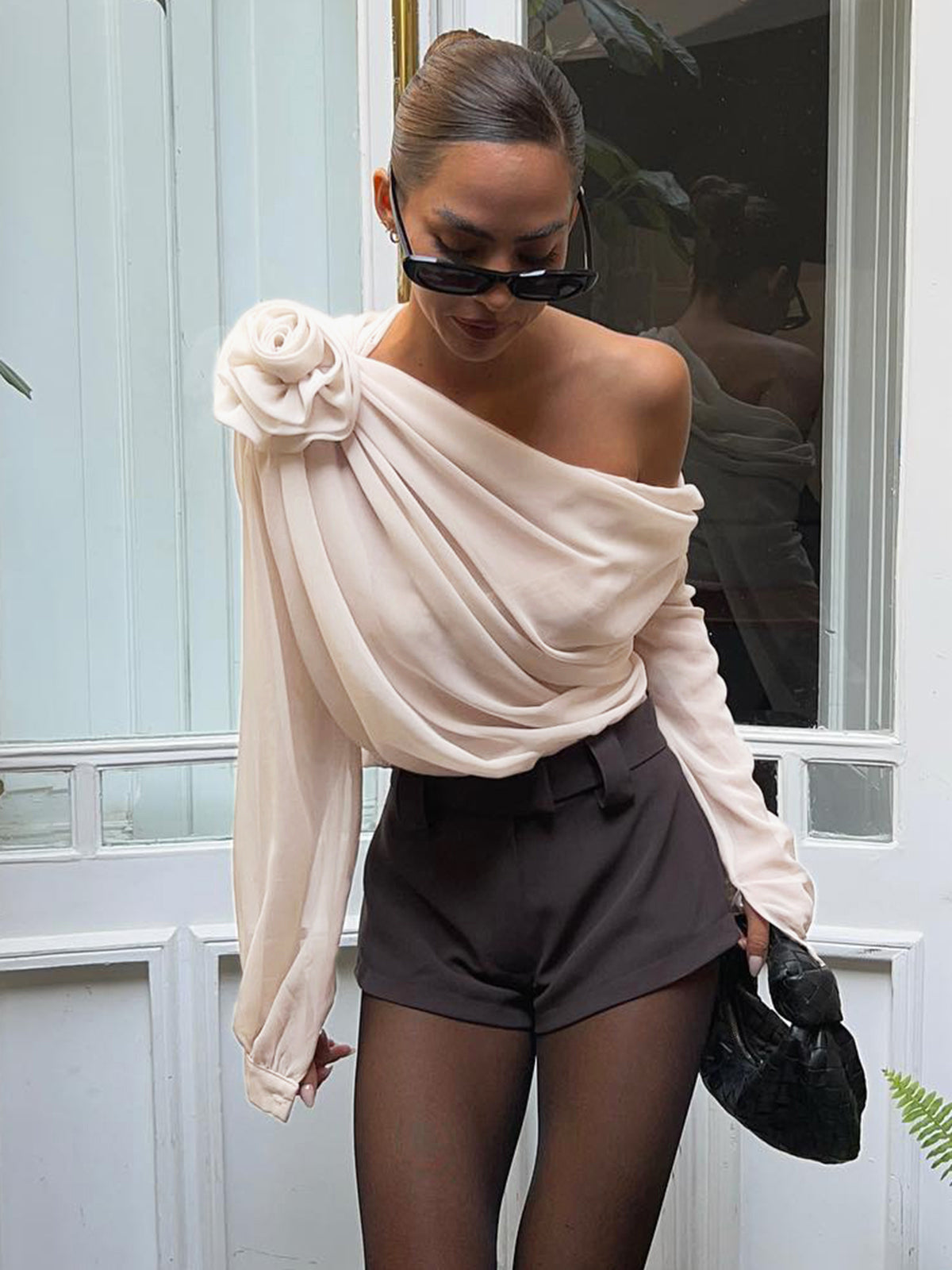 Trendy Off Shoulder Party Top Blouse - OutfitLondon