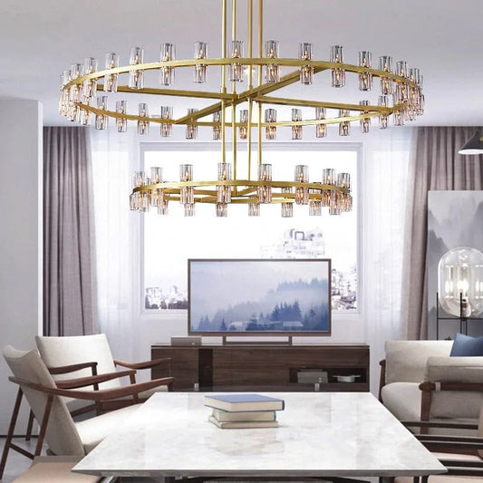 Elegant Glass Drop Pendant Lamp - OutfitLondon