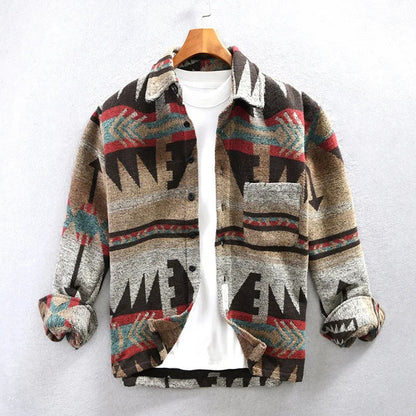 Relaxed Fit Plaid Shirt Jacket - OutfitLondon