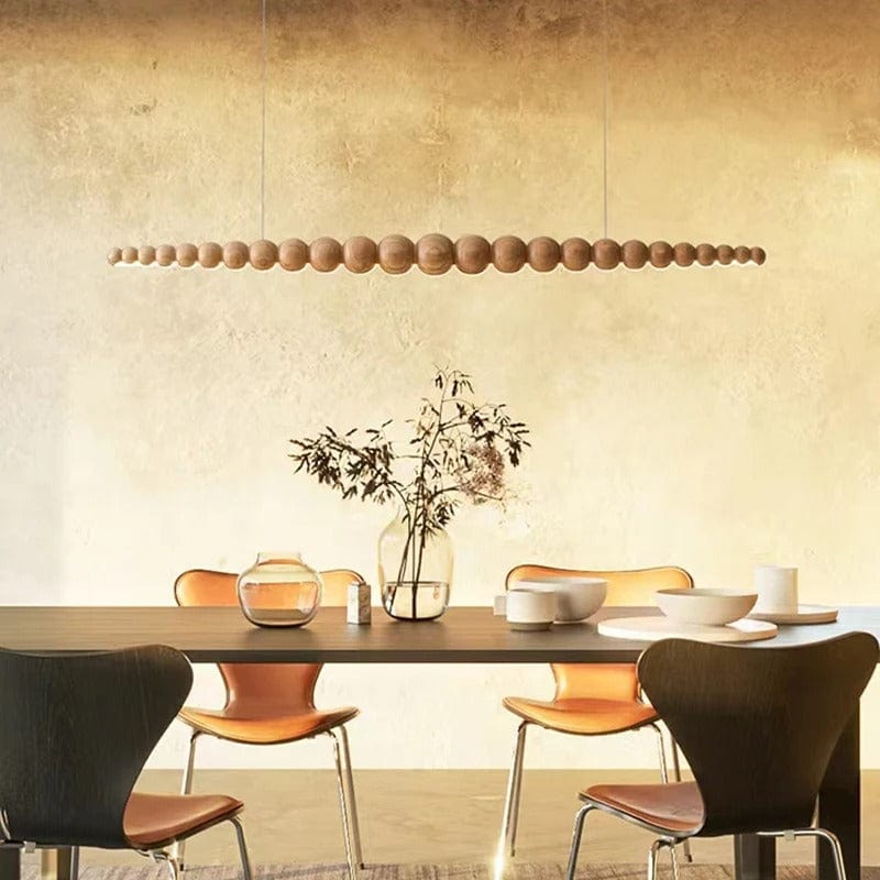Natural Wood Drop Pendant Lighting - OutfitLondon