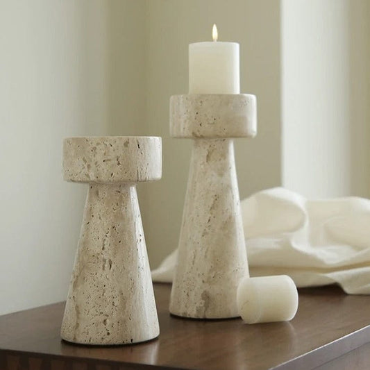 Beautiful Marble Candle Holder - OutfitLondon