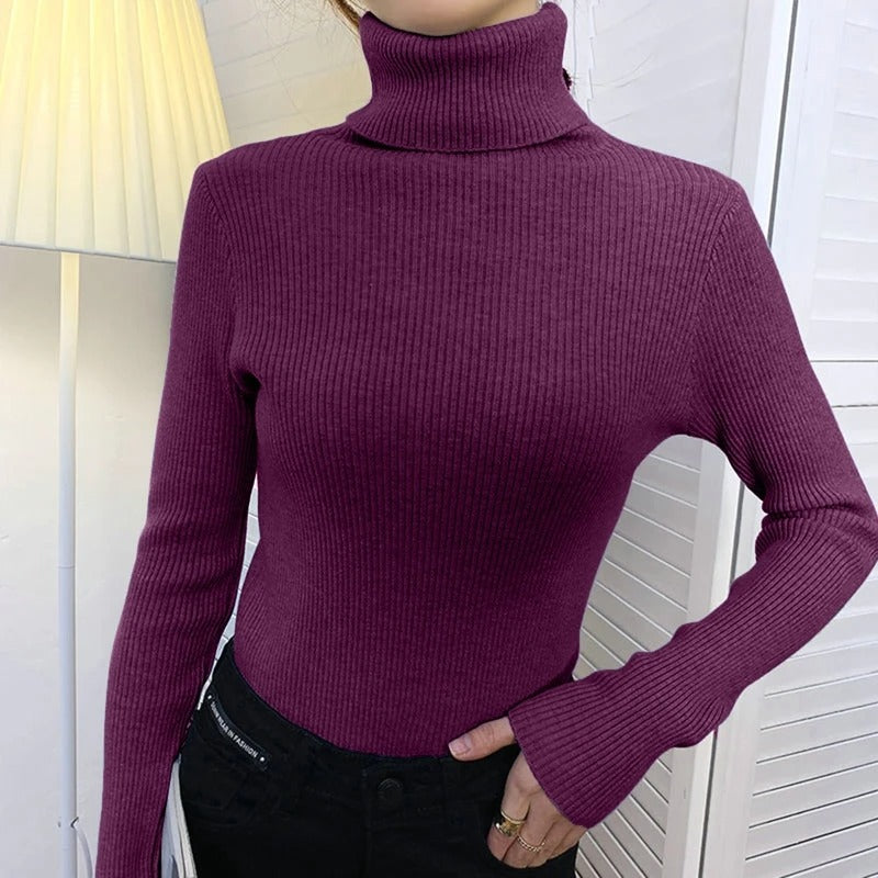 Soft Women's Turtleneck Cashmere Sweater