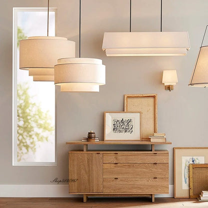 Beautiful Textile Pendant Lamp Shade - OutfitLondon