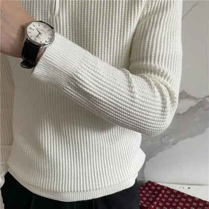 Classic Fit Men's Zip Neck Sweater