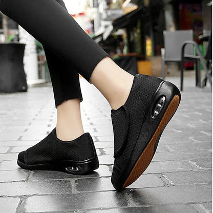 Comfortable Wide Fit Walking Shoes - Slip Resistant