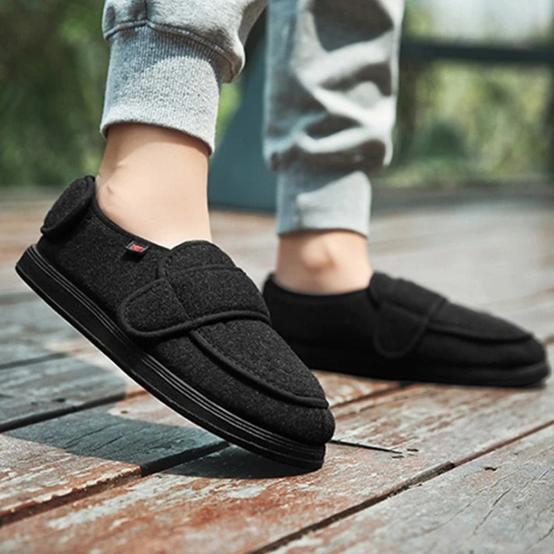 Soft Diabetic Slippers for Wide Feet - Adjustable Comfort