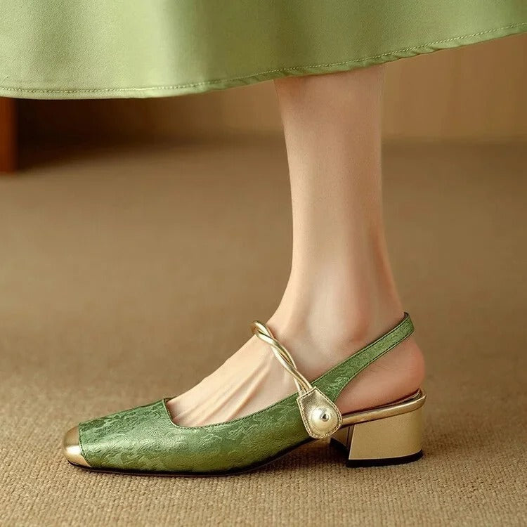 Classic Buckle Back Pumps