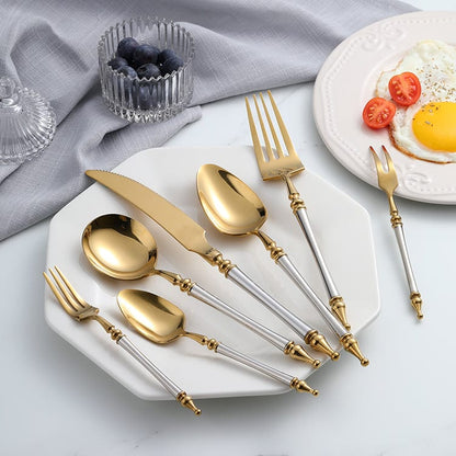 Premium Silver Plated Dinnerware Set - OutfitLondon