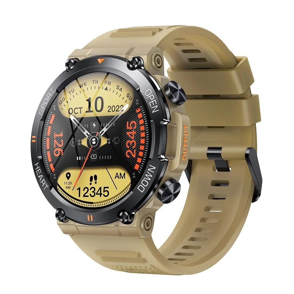 Tough Waterproof Fitness Smartwatch with Extended Battery