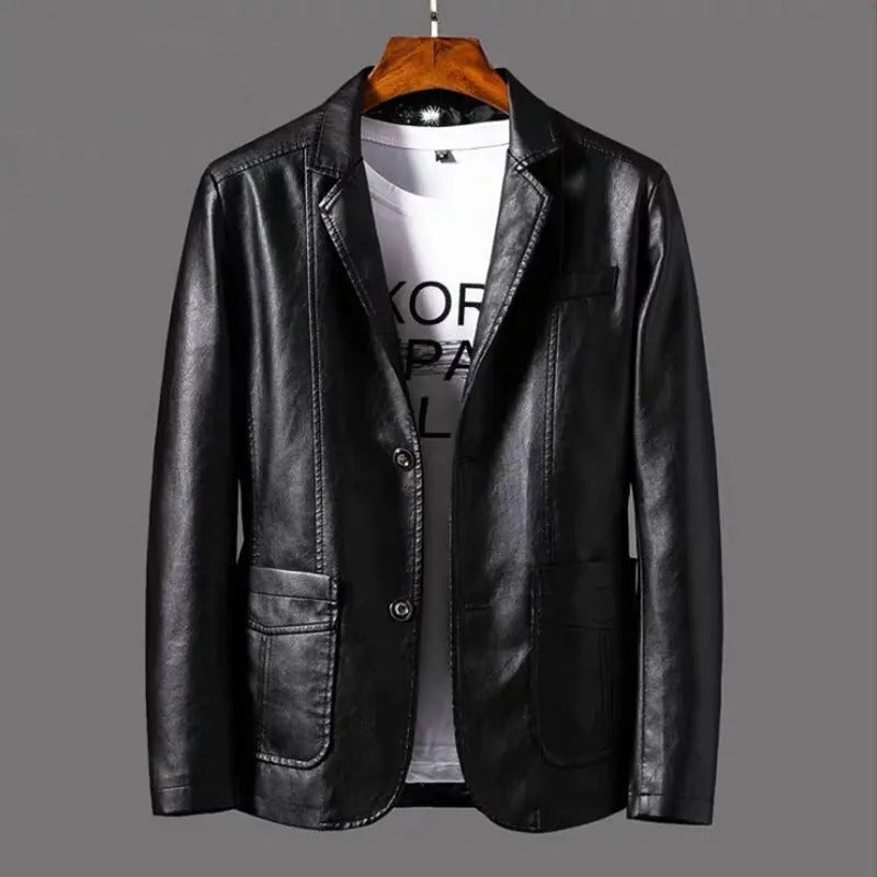 Stylish Genuine Leather Biker Jacket - OutfitLondon