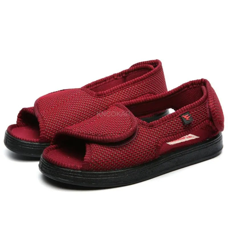 Comfortable Wide Fit Diabetic Sandals with Grip Soles