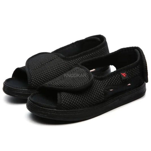 Comfortable Wide Fit Diabetic Sandals with Grip Soles - OutfitLondon