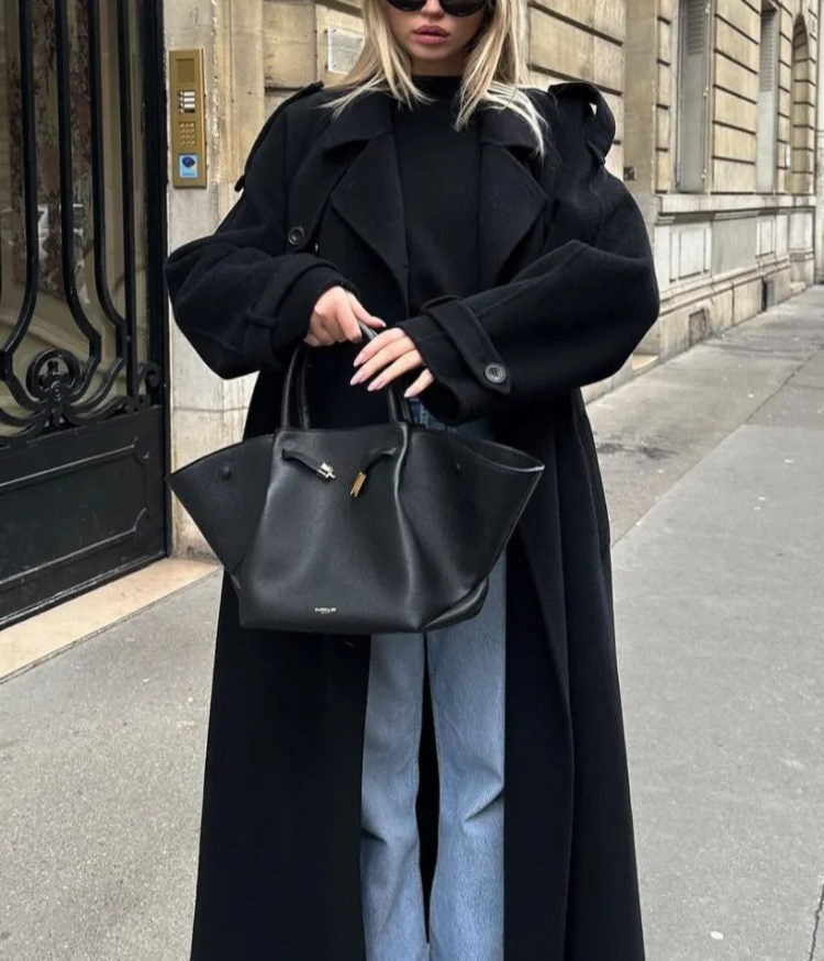 Classic Women's Double Breasted Belted Trench Coat - OutfitLondon