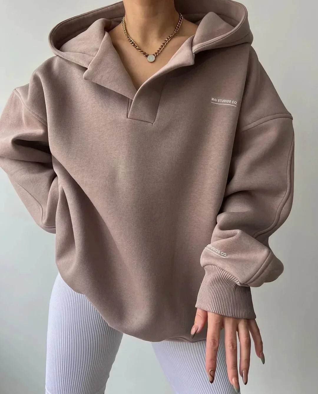 Warm Fashionable Hooded Sweatshirt