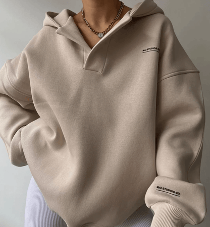Warm Fashionable Hooded Sweatshirt - OutfitLondon