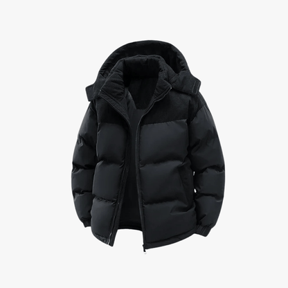 Warm Men's Down Puffer Coat - OutfitLondon
