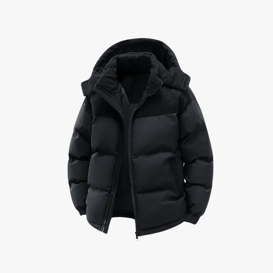 Warm Men's Down Puffer Coat - OutfitLondon