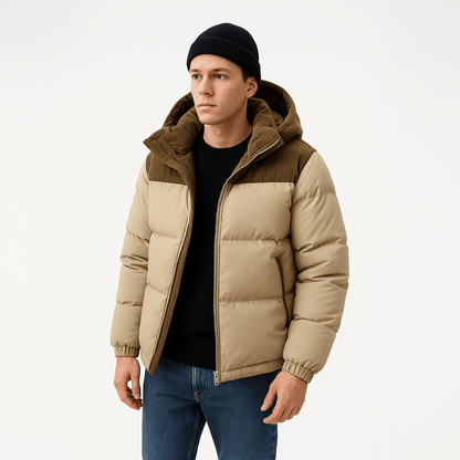 Warm Men's Down Puffer Coat