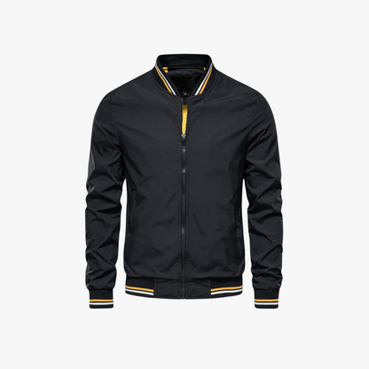 Men's Vintage Leather Bomber Jacket