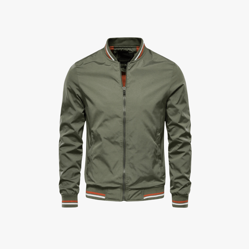 Men's Vintage Leather Bomber Jacket