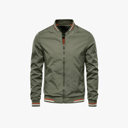 Men's Vintage Leather Bomber Jacket