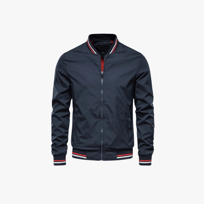 Men's Vintage Leather Bomber Jacket