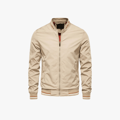 Men's Vintage Leather Bomber Jacket
