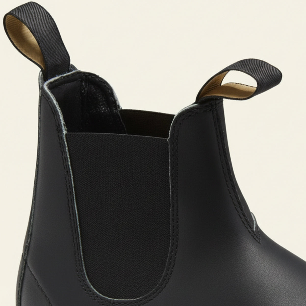 Classic Black Leather Ankle Boots for Men