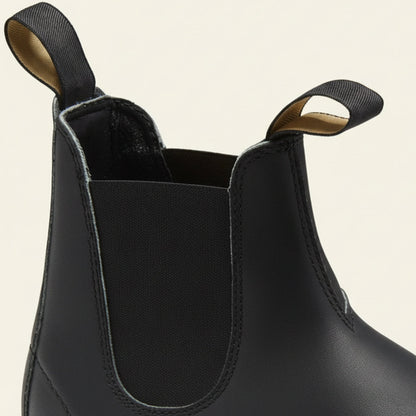 Classic Black Leather Ankle Boots for Men