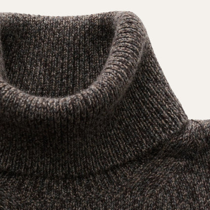 Warm Merino Wool Turtleneck Sweater for Men