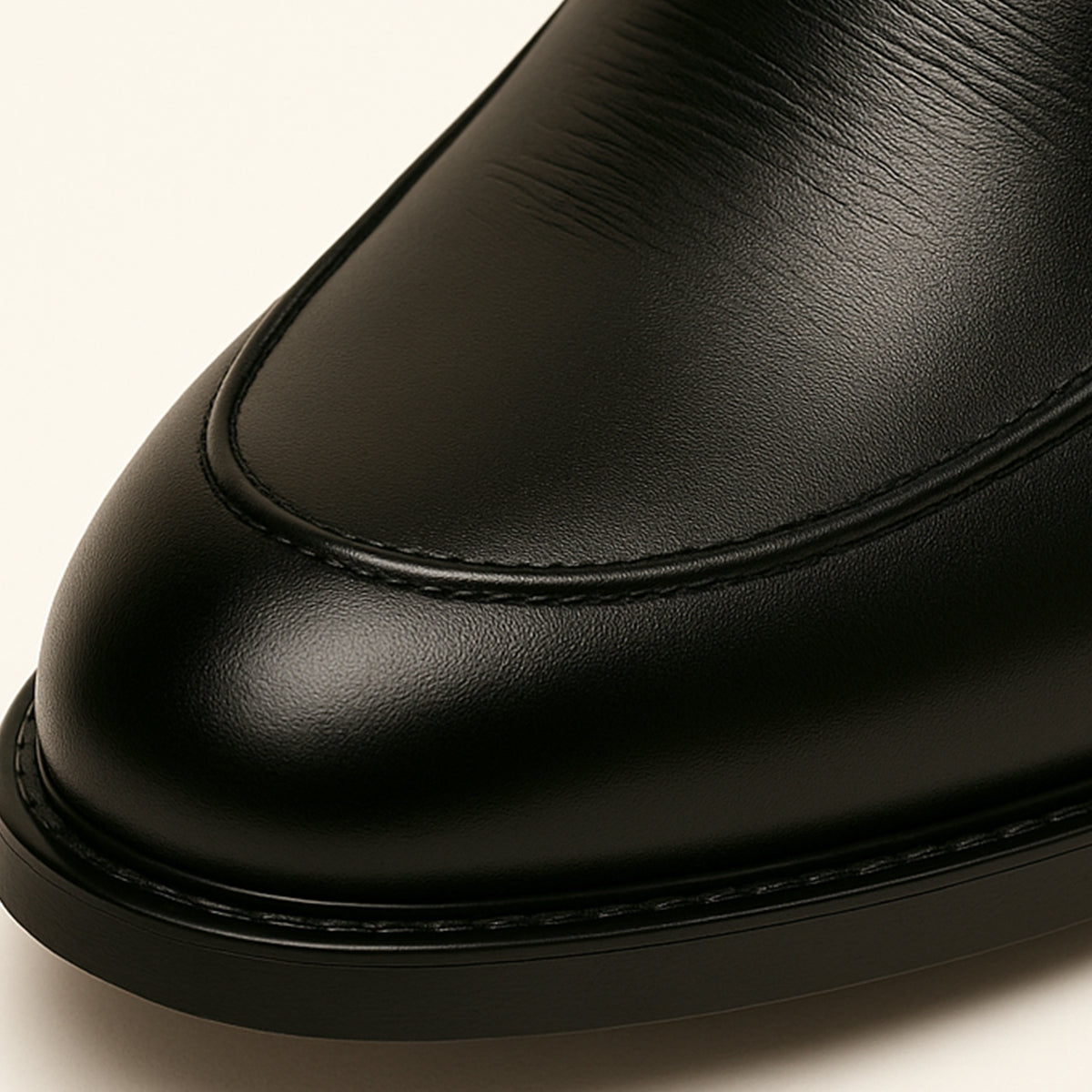 Vintage Style Leather Slip On Shoes