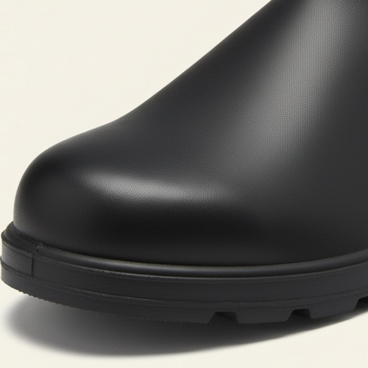 Classic Black Leather Ankle Boots for Men