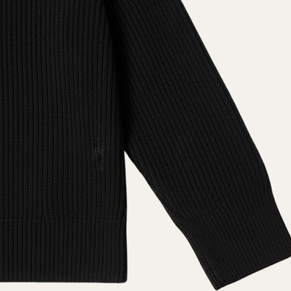 Classic Men's Quarter Zip Knitted Sweater