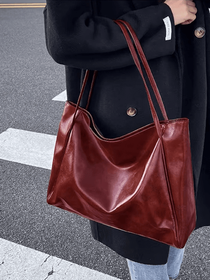 Big Women's Genuine Leather Tote Bag