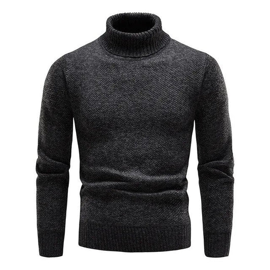 Cozy Traditional Mens Thick Knit Sweater - OutfitLondon