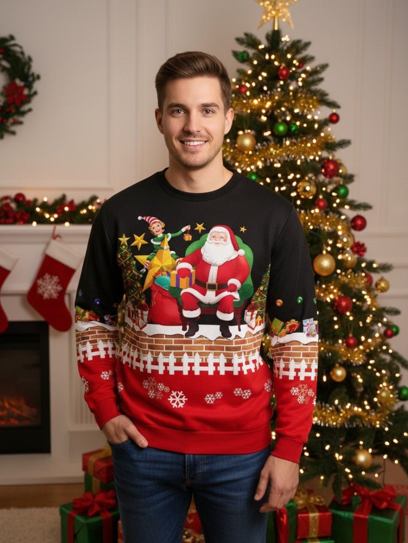 Fun Festive Holiday Sweatshirt for Men - OutfitLondon