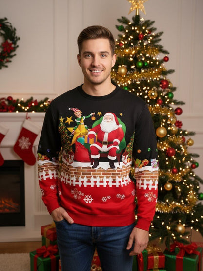 Fun Festive Holiday Sweatshirt for Men - OutfitLondon
