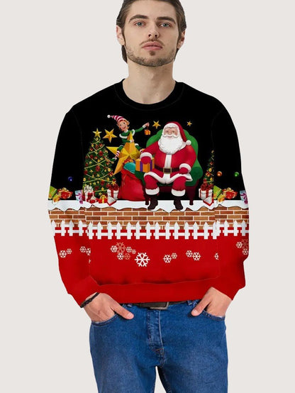 Fun Festive Holiday Sweatshirt for Men