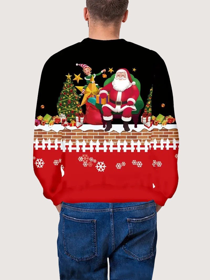 Fun Festive Holiday Sweatshirt for Men