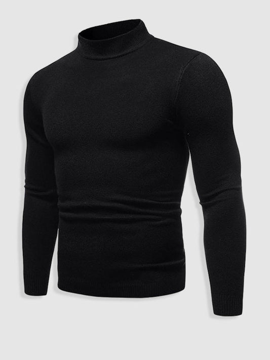Comfortable Regular Fit Crew Neck Wool Sweater - OutfitLondon