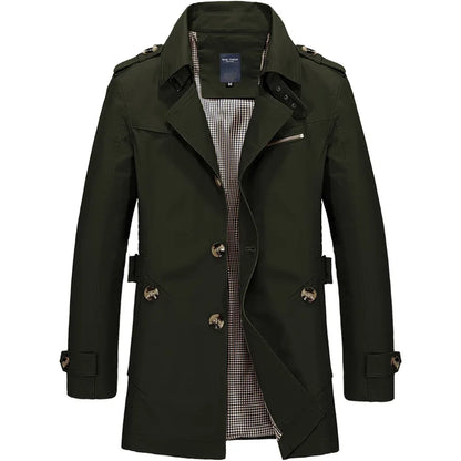 Classic Formal Long Coat for Men