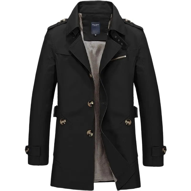 Timeless Waterproof Long Trench Coat
