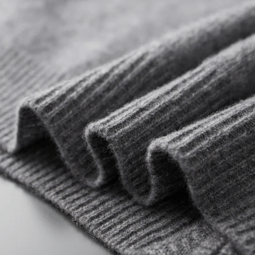 Luxury Men's Cashmere Zip Up Coat