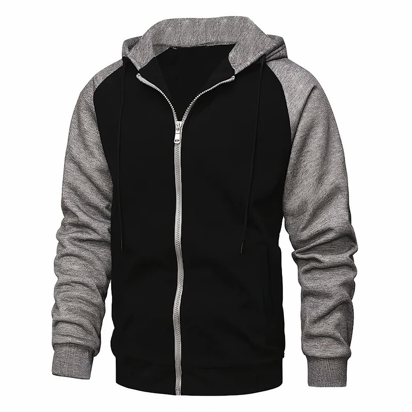 Sporty Fleece Hoodie Jacket for Men