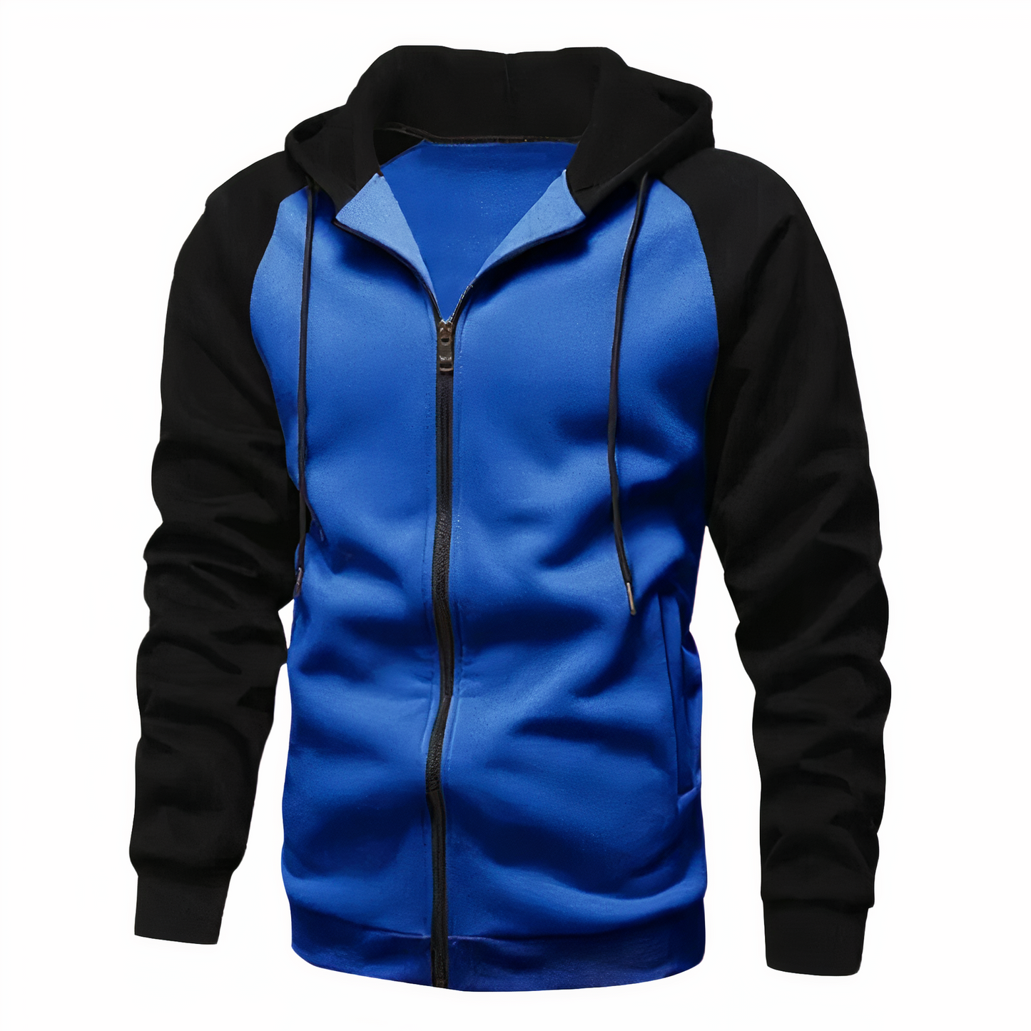 Sporty Fleece Hoodie Jacket for Men