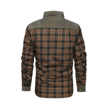 Waterproof Plaid Men's Parka Jacket