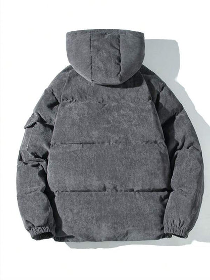Warm Quilted Corduroy Men's Jacket
