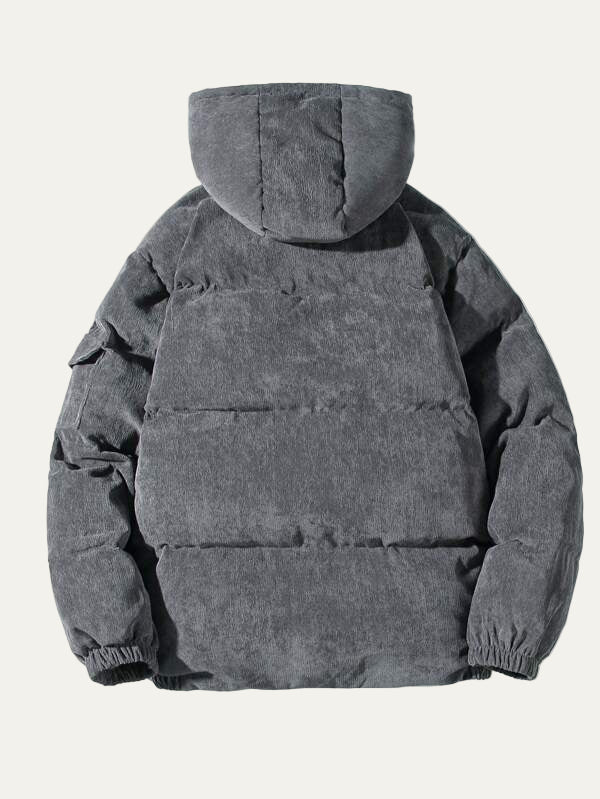 Waterproof Outdoor Jacket with Hood and Cargo Pockets