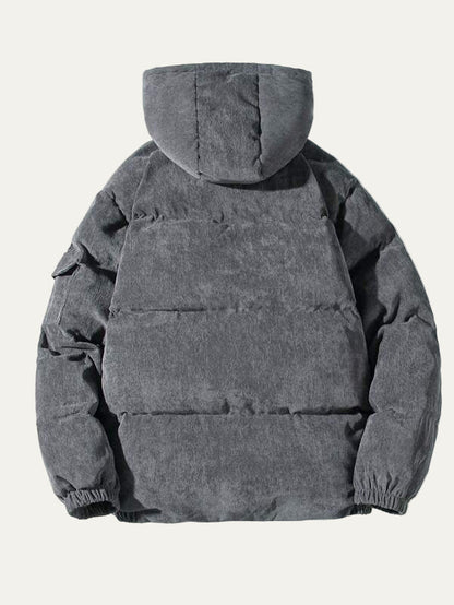 Waterproof Outdoor Jacket with Hood and Cargo Pockets