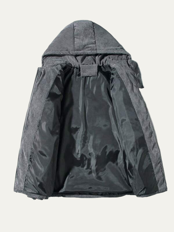 Waterproof Outdoor Jacket with Hood and Cargo Pockets